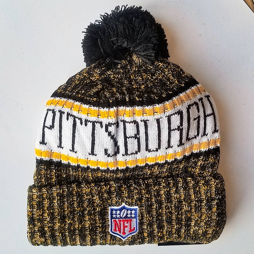 PITTSBURGH STEELERS FLEECE LINED BEANIE NWT - Picture 2 of 5
